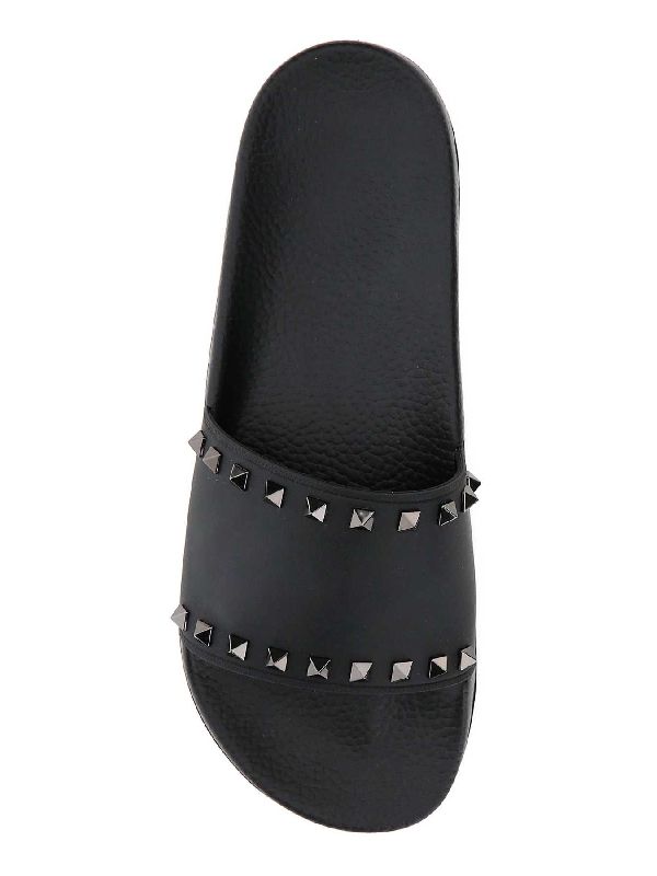 Rockstud Detail Slippers