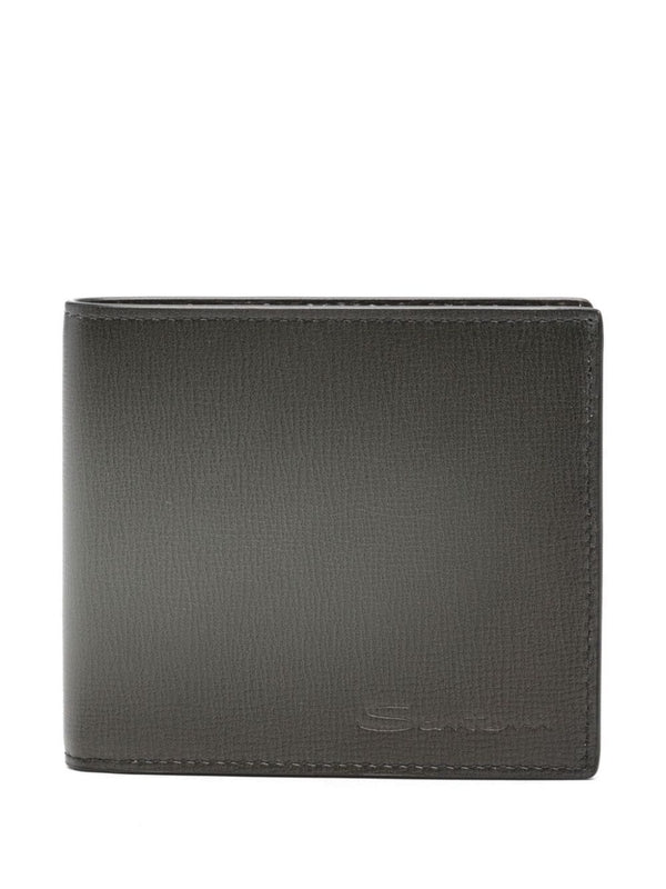 Leather Flap Bi-fold Wallet