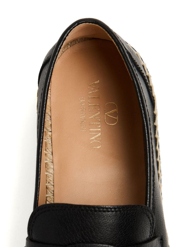 Valentino Black Espadrilles