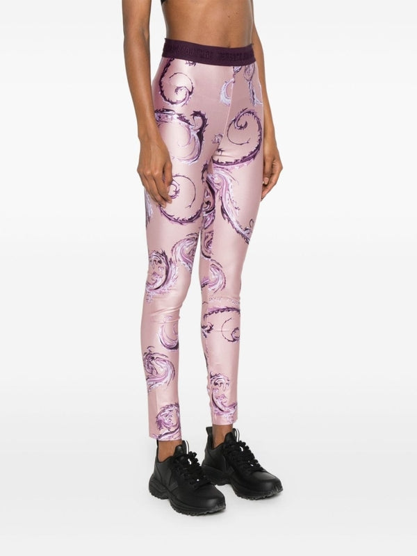 Allover Print Banded Leggings