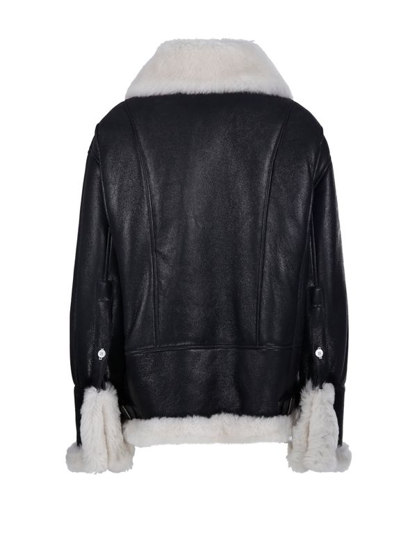 Black Lambskin Shearling Jacket