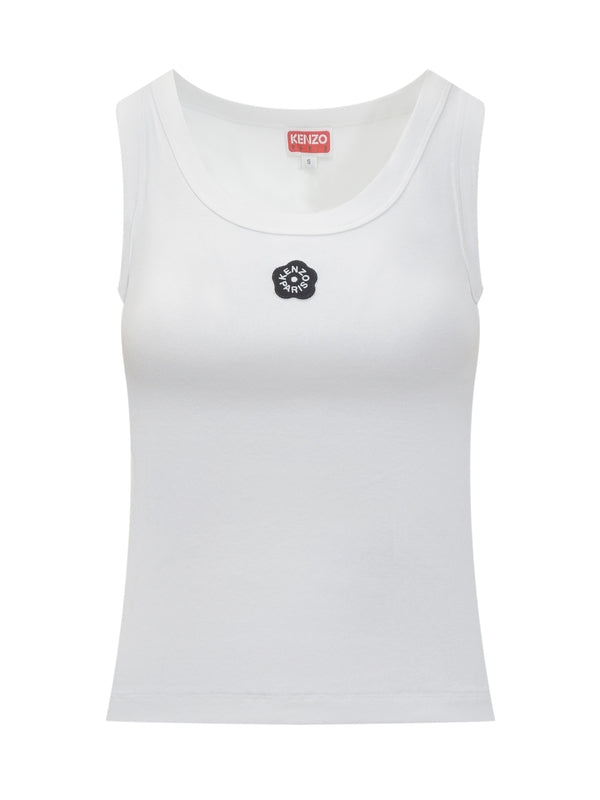 Bokeh Flower Embroidered Sleeveless Top