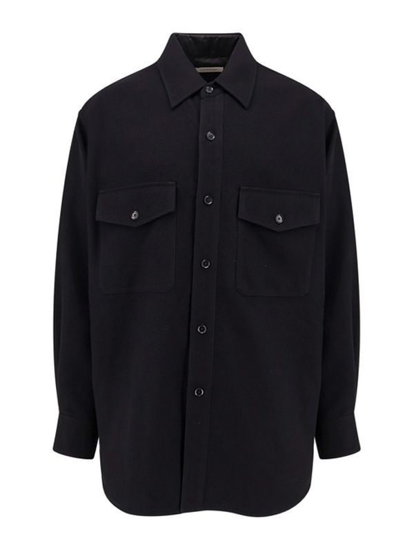 Chest Pocket Wool Shirt