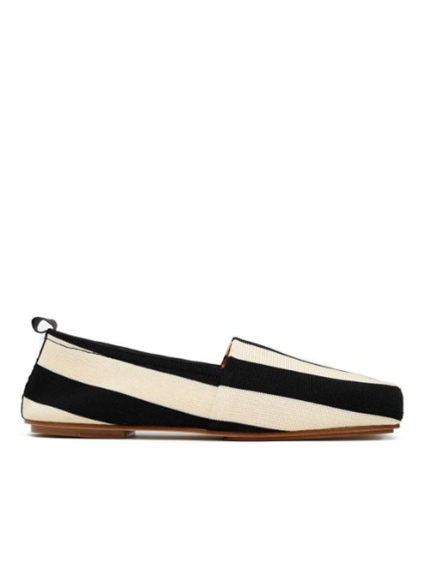 CARRE Stripe Flat Shoes