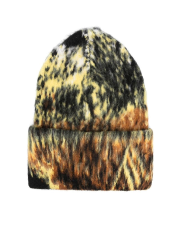 Jacquard
  Detail Wool Blend Beanie