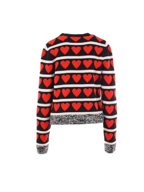 Heart Pattern Wool Knit