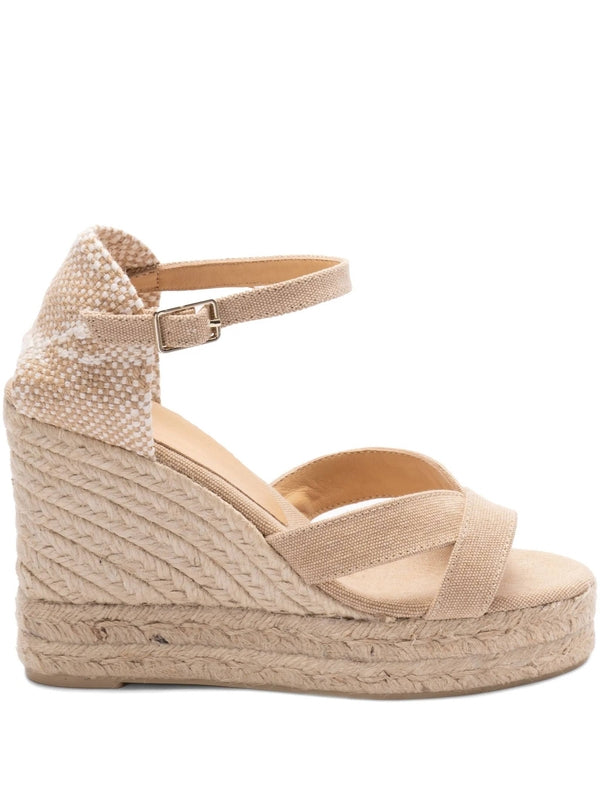 Castañer Beige Wedge Sandals