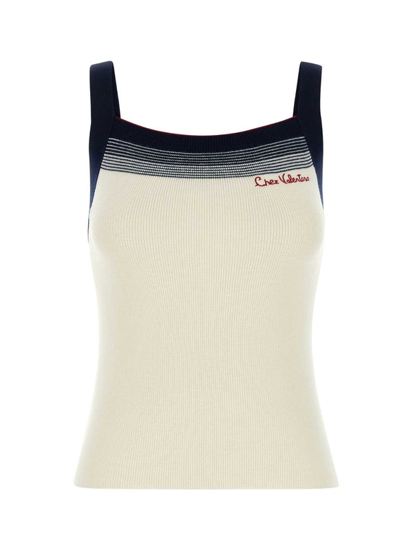 Valentino White Sleeveless