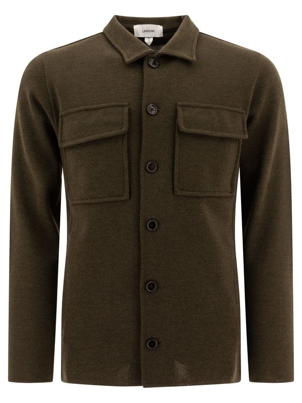 Chest Pocket Wool Shirt