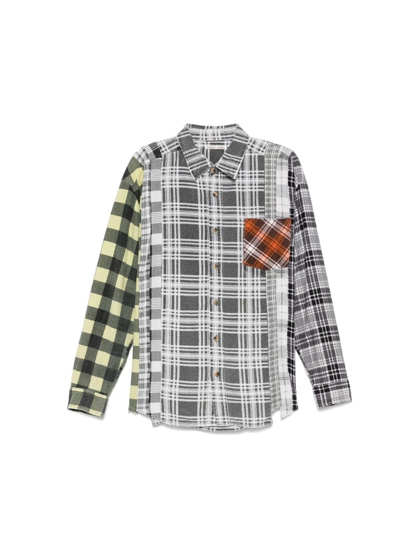 Panel Check Pattern Shirt
