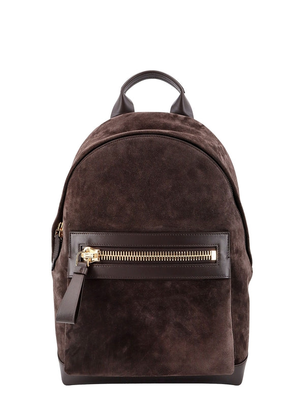 Suede Zipper Backpack