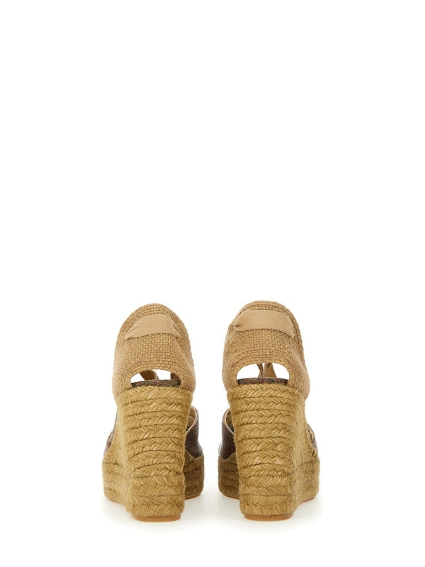 Castañer Brown Wedge Sandals