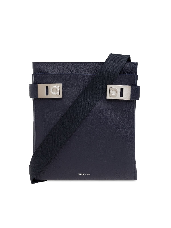 Twins Leather Crossbody Bag