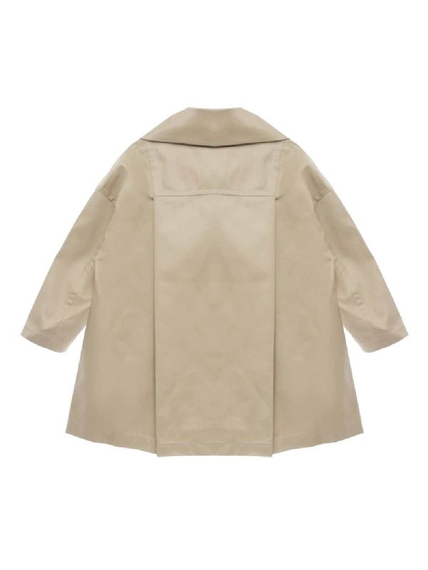 Over Collar Gabardine Coat