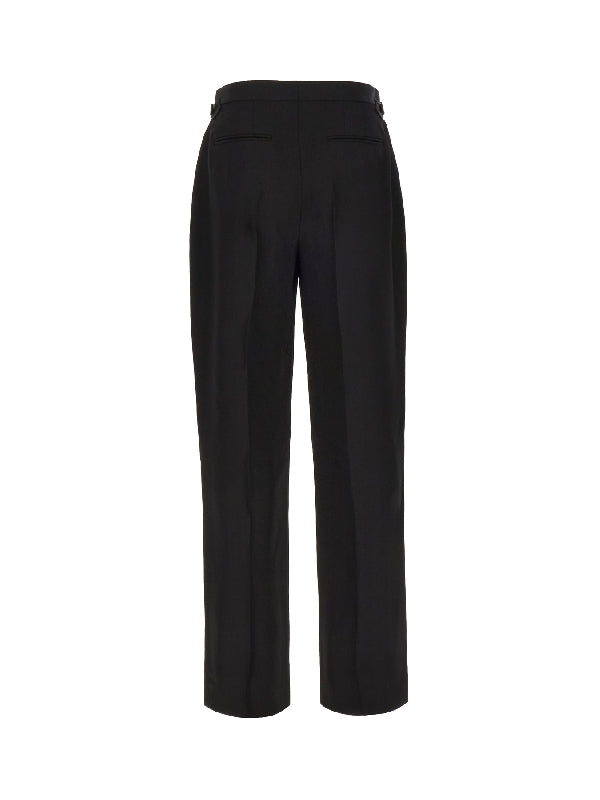 Black Side Buckle Pants