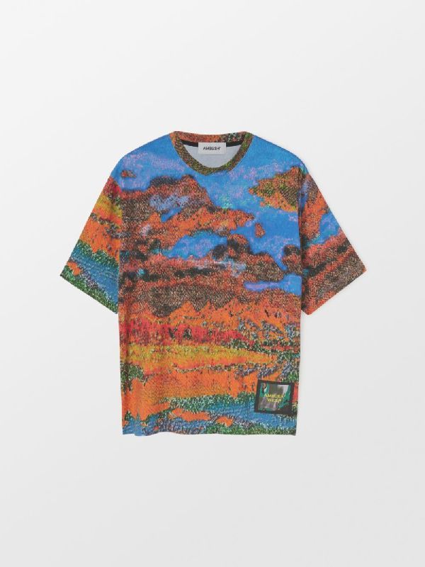 Multicolor Print Cotton T-Shirt