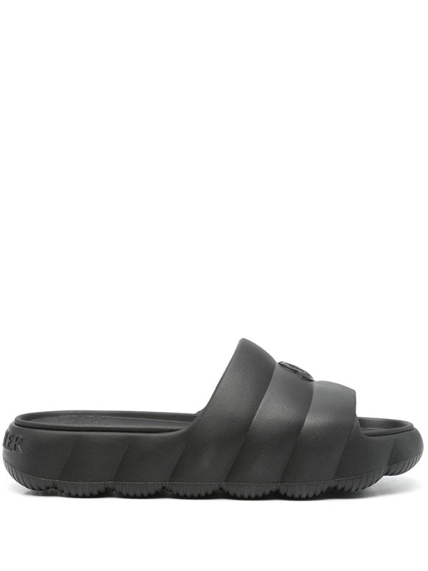 Moncler Black Slides