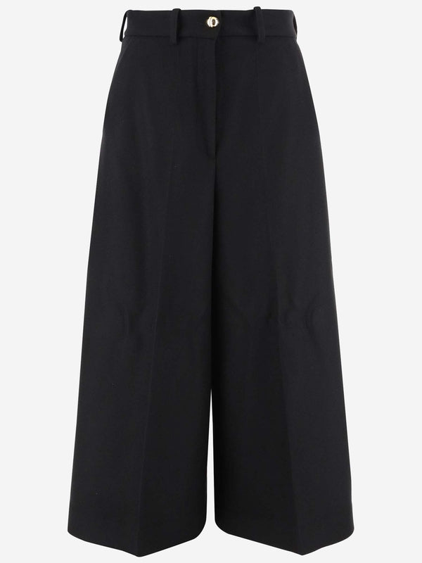 Wool Cashmere Wide Pants