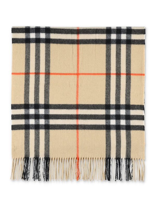 Check Cashmere Scarf