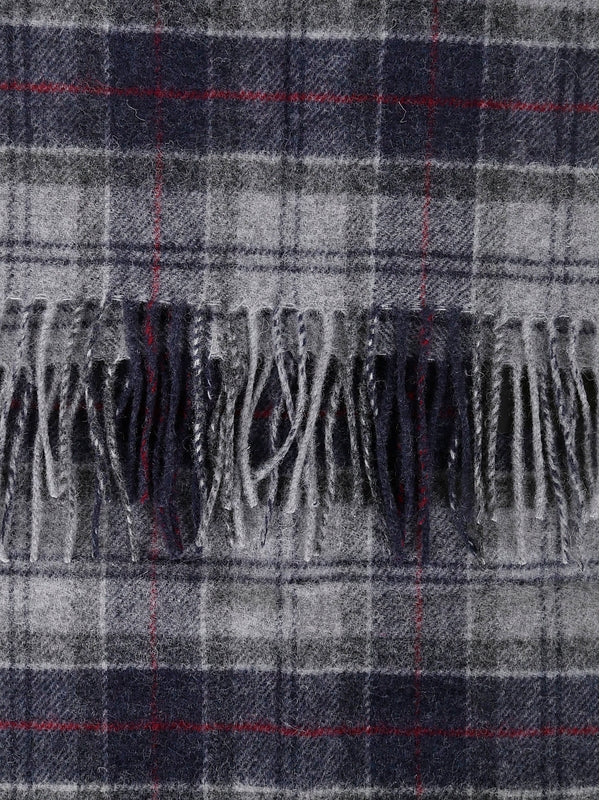 Tartan Check Fringe Lambswool Muffler