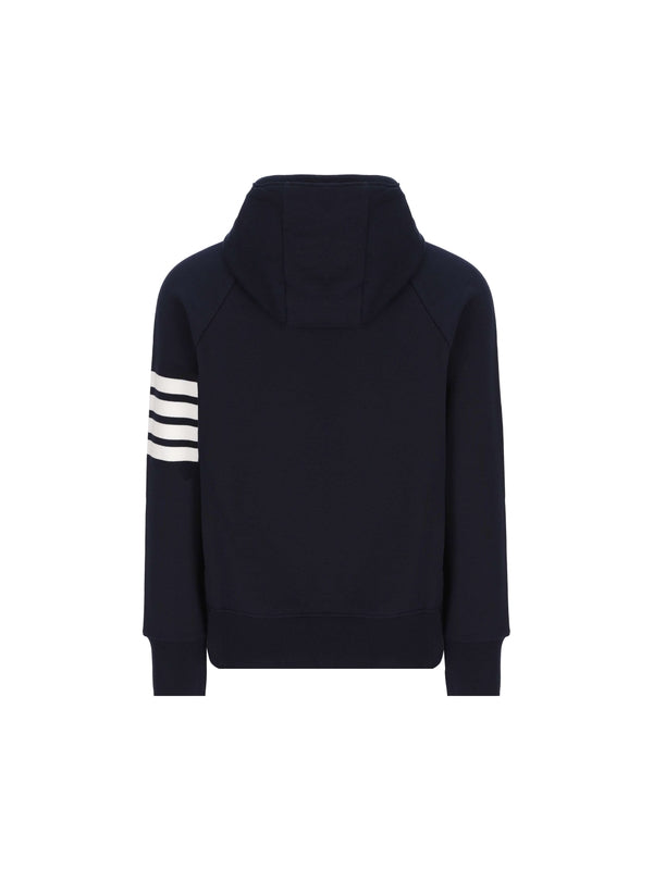 4-Bar Logo Patch Hoodie Zip-up