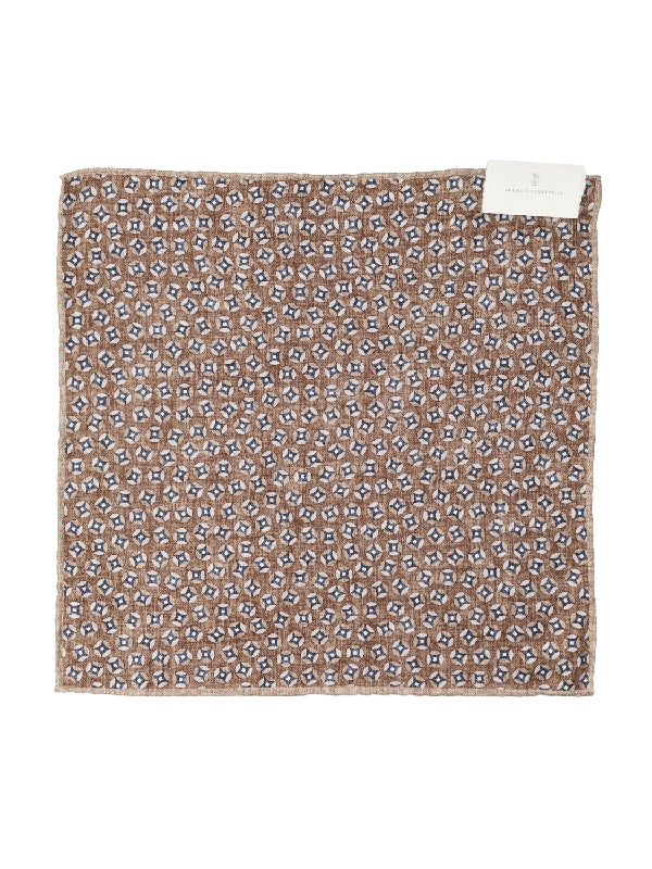 Graphic Pattern Silk Handkerchief