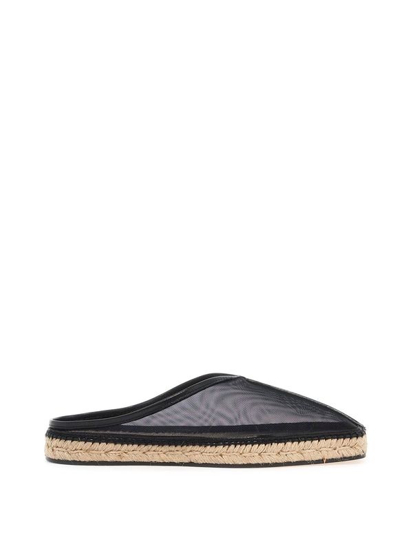 Mesh Leather Detail Espadrilles