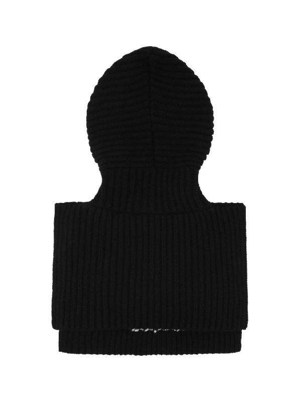 Jacquard Logo Cashmere Balaclava