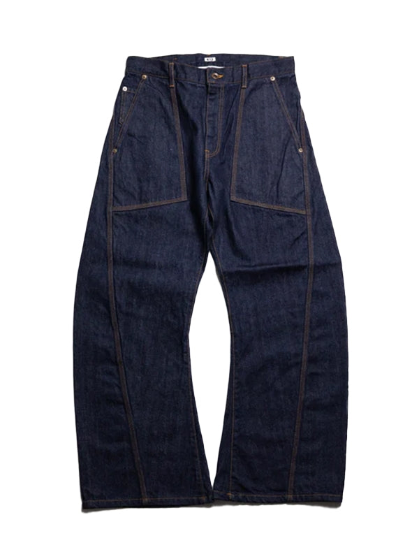 KHOKI 3D cutting denim pants