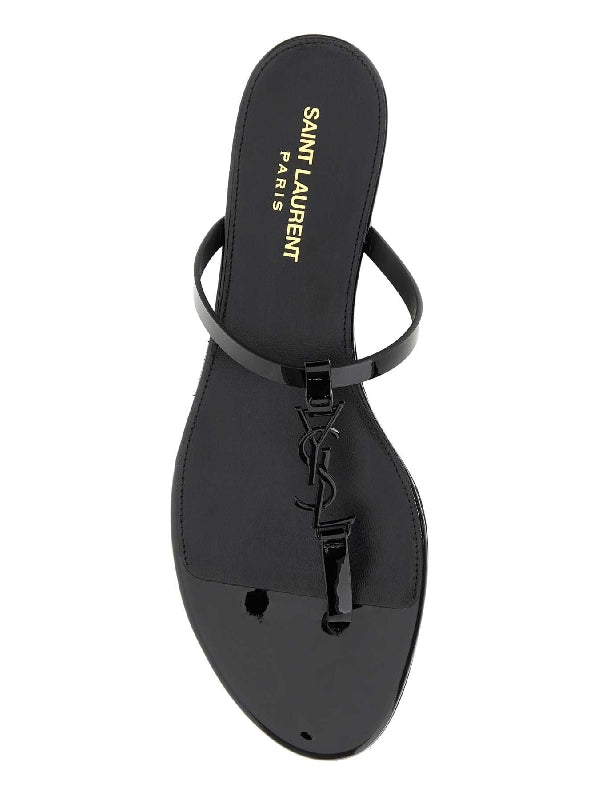 Cassandre Patent Leather Flip-flops