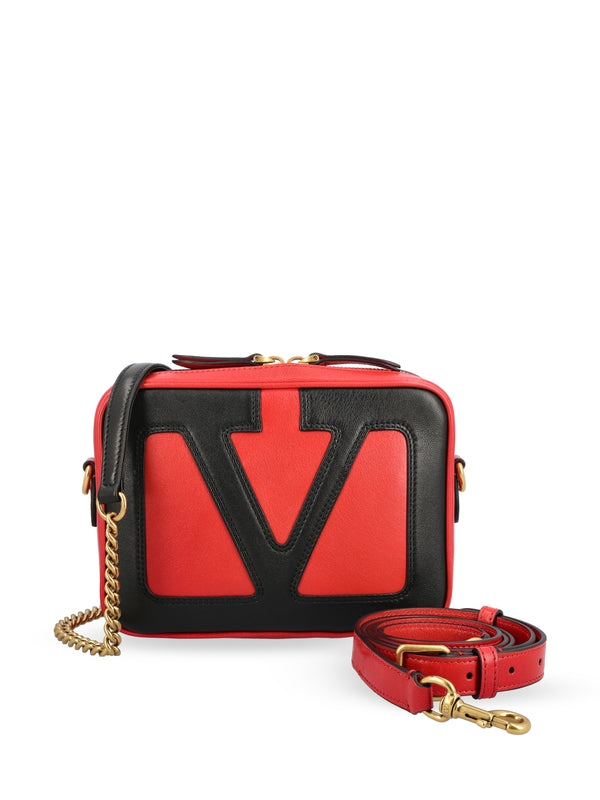 Valentino Red Black Shoulder Bag
