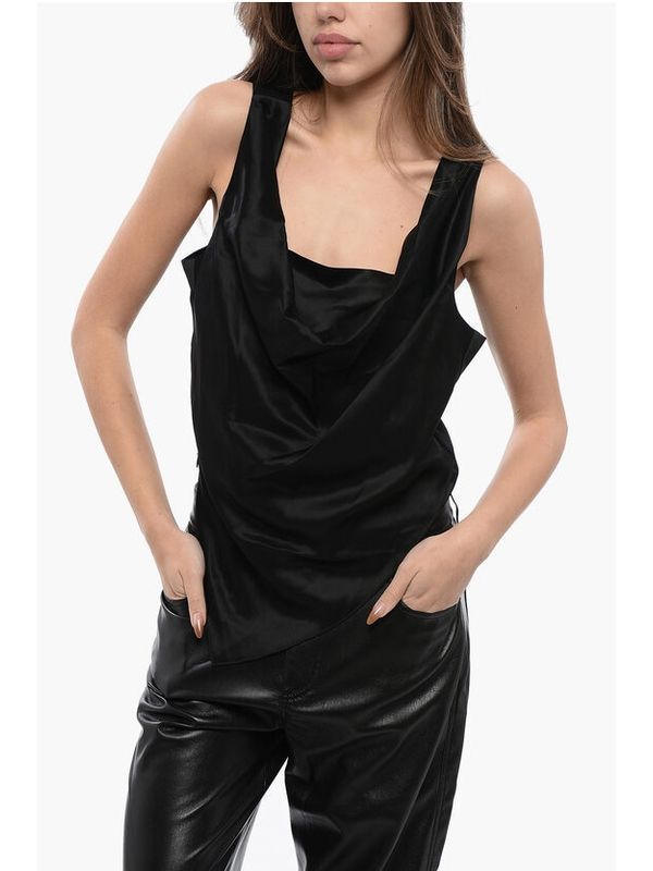 Petra Draped Sleeveless Top