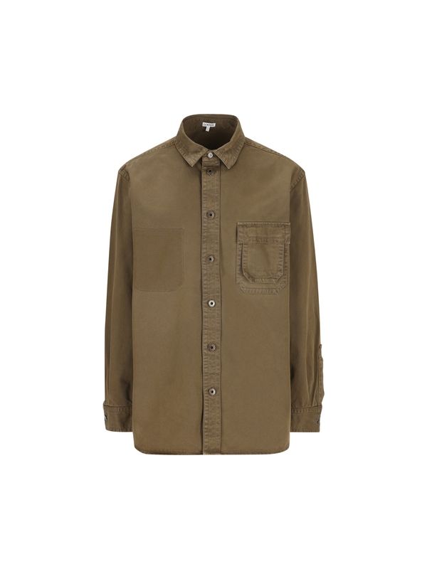Back Anagram Logo Patch Cotton Shirt