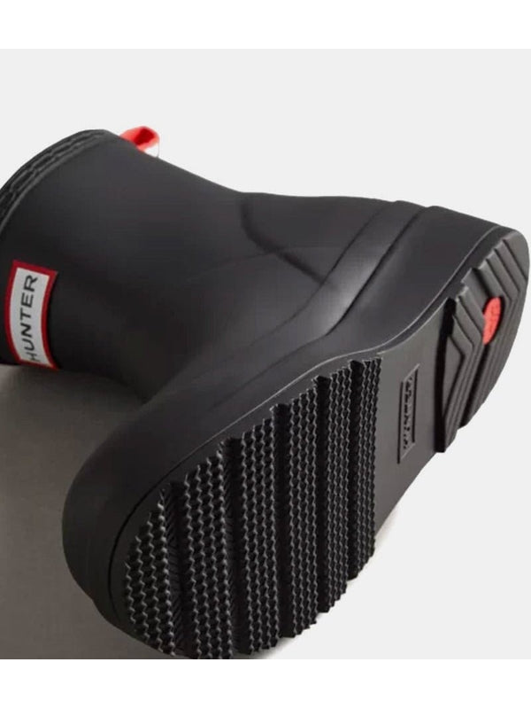 Hunter Play Short Black Ankle Boots