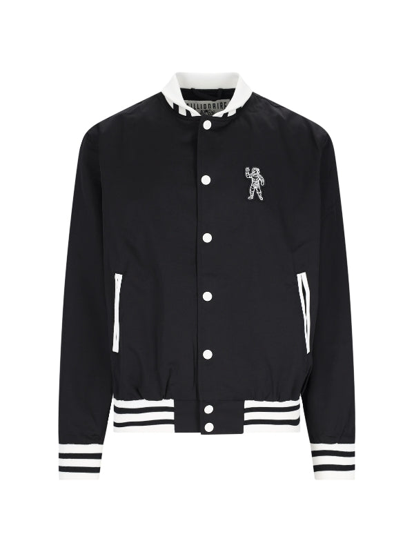 Back Logo Cotton Blend Bomber Jacket