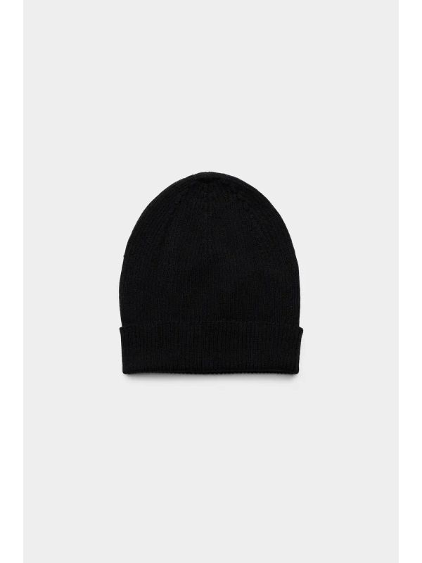 Black Cashmere Beanie