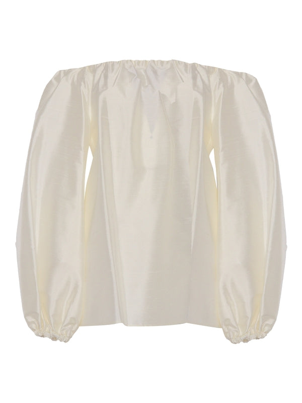 White Silk Blouse