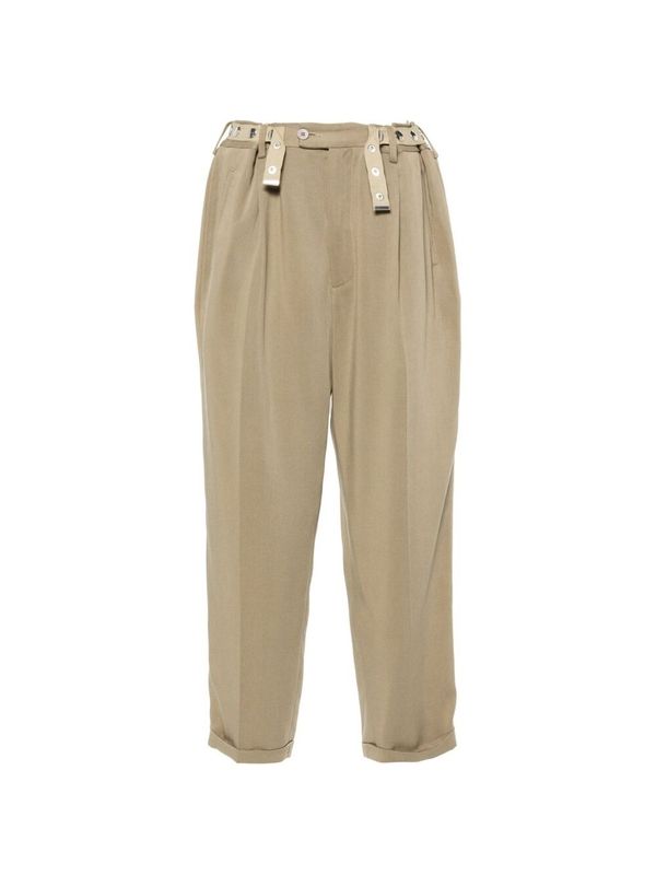 Pin Tuck Belt Detail Pants