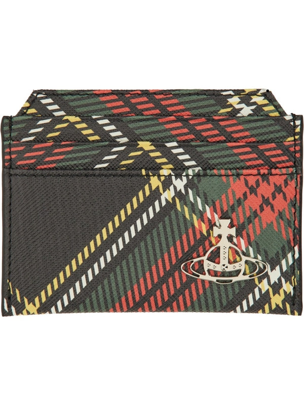 Vivienne Westwood Multicolor Checked Card Holders