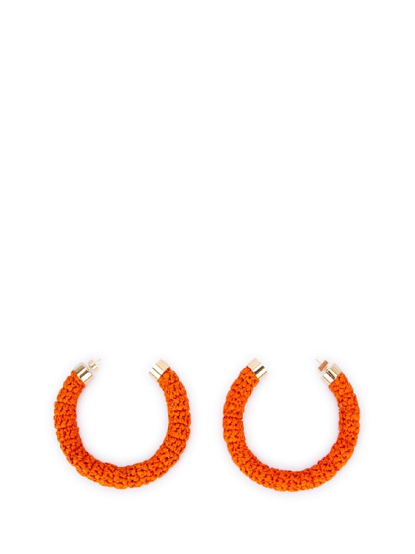 Raffia Hoop Earrings