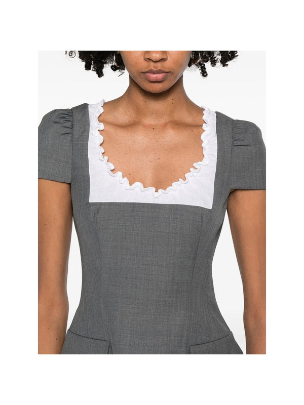 SHUSHU/TONG Grey Mini Dress