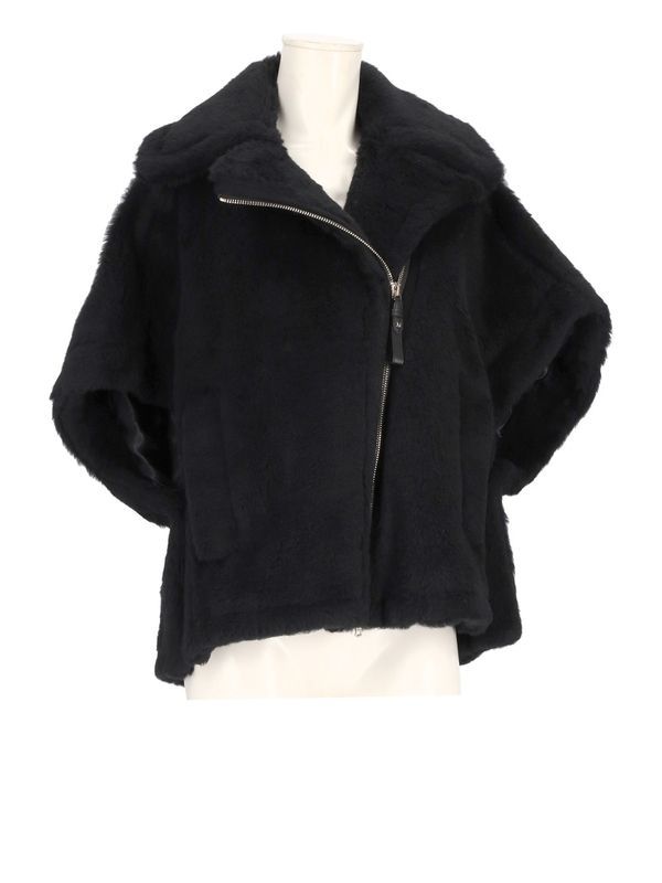 Teddy Shearling Zip-Up Jacket