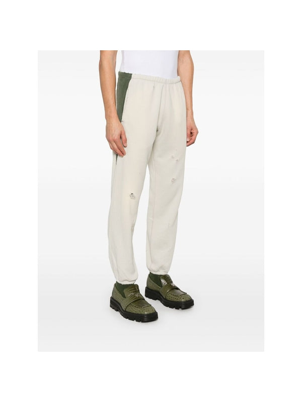 Distress Colorblock Panel Jogger
  Pants