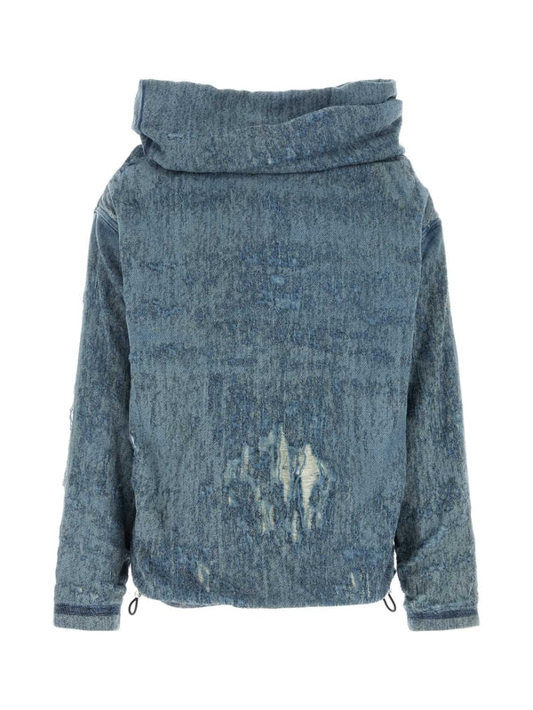 Umbrix Distressed Denim Sweatshirt