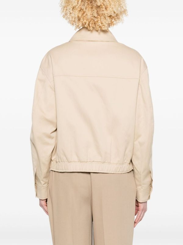 Double Pocket Cotton Blend Jacket