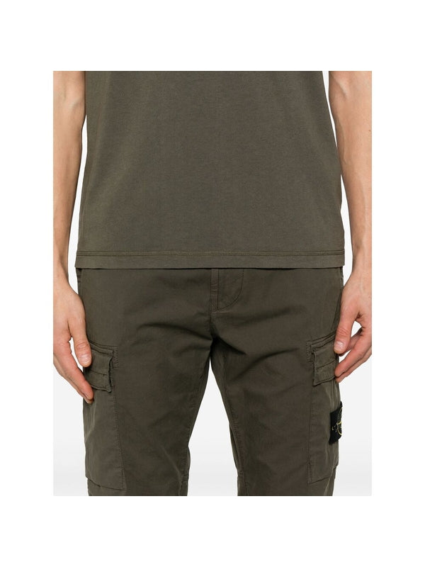 Appliqué Patch Cotton Cargo
  Pants