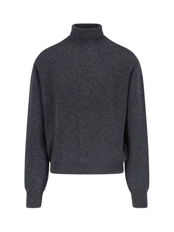 LEMAIRE - Soft High Neck Lambswool Knit - Jente