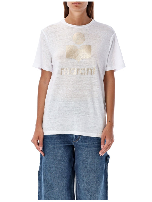 Zewel Logo Linen Short Sleeve T-Shirt