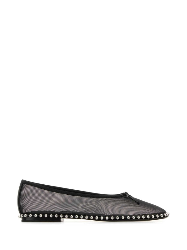 Lina Mesh Ball Chain Flat Shoes