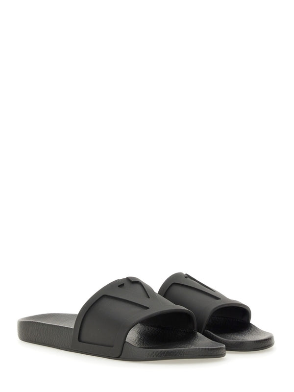 Valentino Black Slides